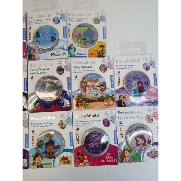 StoryPhones 13 PACK NEW Story Shields Disc Disney Headphones Storytelling SEALED - Picture 3 of 6
